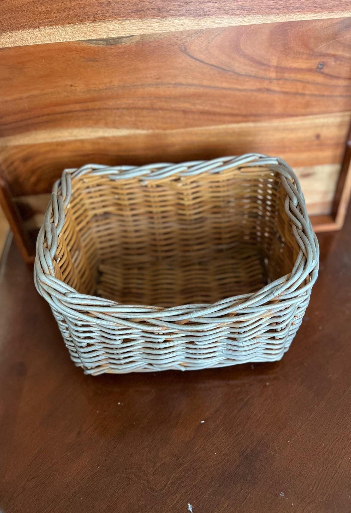 Vintage Silver Woven Baskets - Etsy