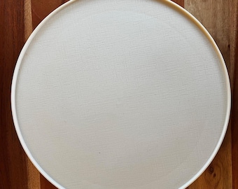 Vintage (1980s) Rubbermaid Lazy Susan • Almond • 10" Organizer Turntable