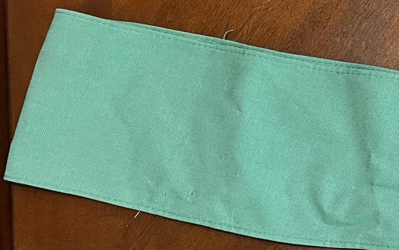 Vintage (1970s) Girl Scouts Junior Badge Sash • Original Trefoil Tag • Blank Uniform Sash image 5