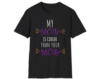 Camiseta unisex "Mamá más genial", camiseta gráfica para mamás, regalo divertido para el Día de la Madre, cumpleaños, reunión familiar, ropa cómoda.