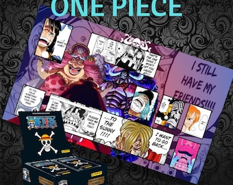 Tapete de juego de One Piece para juegos de cartas coleccionables / Alfombrilla de ratón, anime de los Piratas del Sombrero de Paja, decoración para sala de juegos, tapete de juego personalizado de One Piece estándar de 35,5 x 60,5 cm, TCG