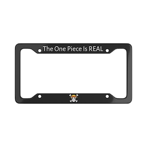 Anime License Plate Frame - Fun Car Accessory, 12&quot; X 6&quot; Gift for One piece Fans, Unique Vehicle Decor, Gift for her, Gift for him
