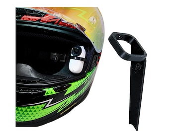 Supporto Compatibile per Insta Go2 Go 2 Interno Modulare o Integrale Moto Kart Auto Riprese in Soggettiva da dentro il casco Vlog Parlato