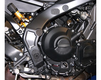 Set di 8 Tappi Completi Compatibili Copri Foro Telaio Moto Yamaha MT-09 Tracer MT09 2021 2024 DX SX
