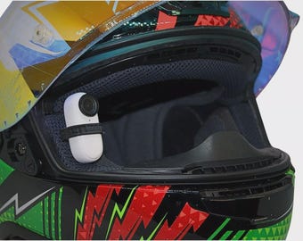 Supporto Compatibile Dentro il Casco Moto Interno Insta Go3 Go3S Modulare Integrale Viaggi Fodera Moto Kart Auto Riprese in Soggettiva
