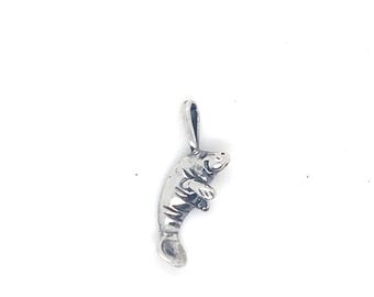 Vintage Sterling Manatee Charm/Pendant