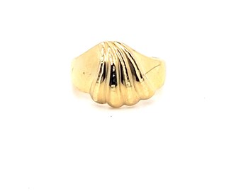 Vintage Gold Statement Dome Style Ring Size 7 3/4