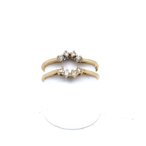 Vintage Yellow Gold Diamond Ring Guard