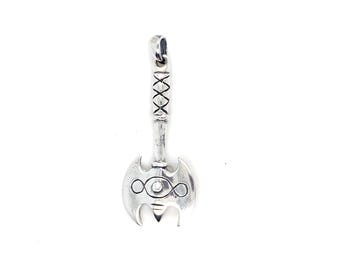 Vintage Sterling Pendant Celtic Battle Axe by Peter Stone Jewelry