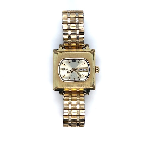 Lady's Vintage Hi-Beat Automatic Gold Toned  Seik… - image 1