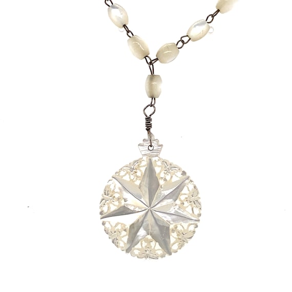 ★関税込★VINTAGE HOLLYWOOD★Star Gemstone n Pearl Necklace ☆【VINTAGE HOLLYWOOD】☆Star Gemstone n Pearl Necklac.e