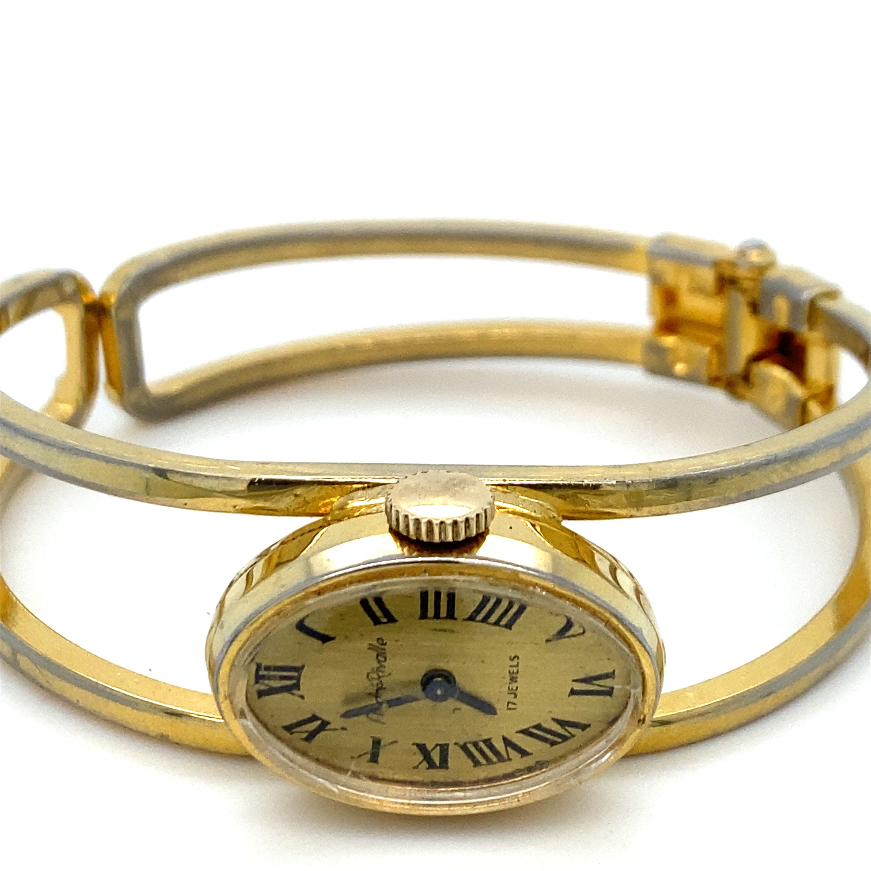 Lady's Vintage Andre Rivalle Gold Toned Clapper Style Wristwatch - Etsy