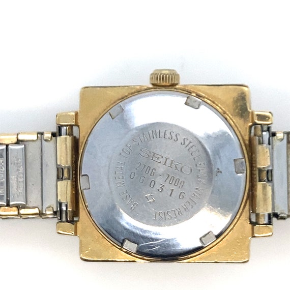 Lady's Vintage Hi-Beat Automatic Gold Toned  Seik… - image 4