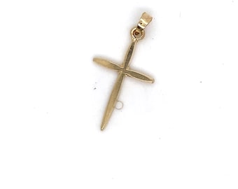 Vintage Gold Cross Pendant/Charm