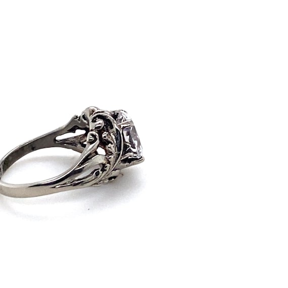 Vintage Sterling Statement Ring with Scrollwork a… - image 9