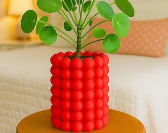 Colorful Bubble Planter: 3D Printed Eco-Friendly Waterproof Pot