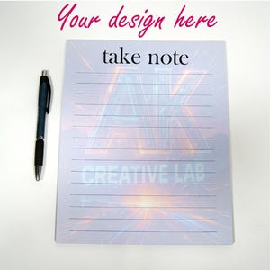 Personalized Photo Notepad: Custom Stationery, Add Your Image