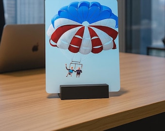 Custom Metal Photo Print: Glossy Aluminum with Bio-Plastic Stand