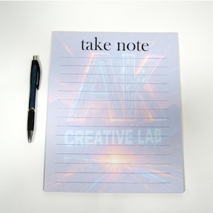 Personalized Photo Notepad: Custom Stationery, Lined or Blank