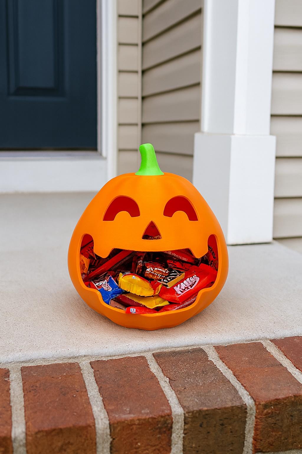 3D Printed Jack O'lantern Candy Bowl: Halloween Party Treat Holder