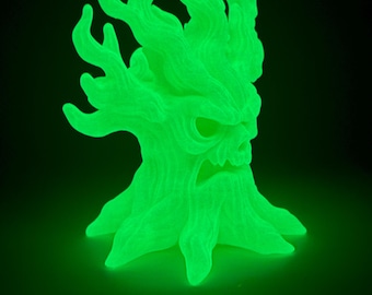 Spooky Glow Tree | Green Haunted Halloween Decoration | Creepy Night Light Statue