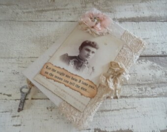 Vintage OOAK Shabby Altered Journal Chic