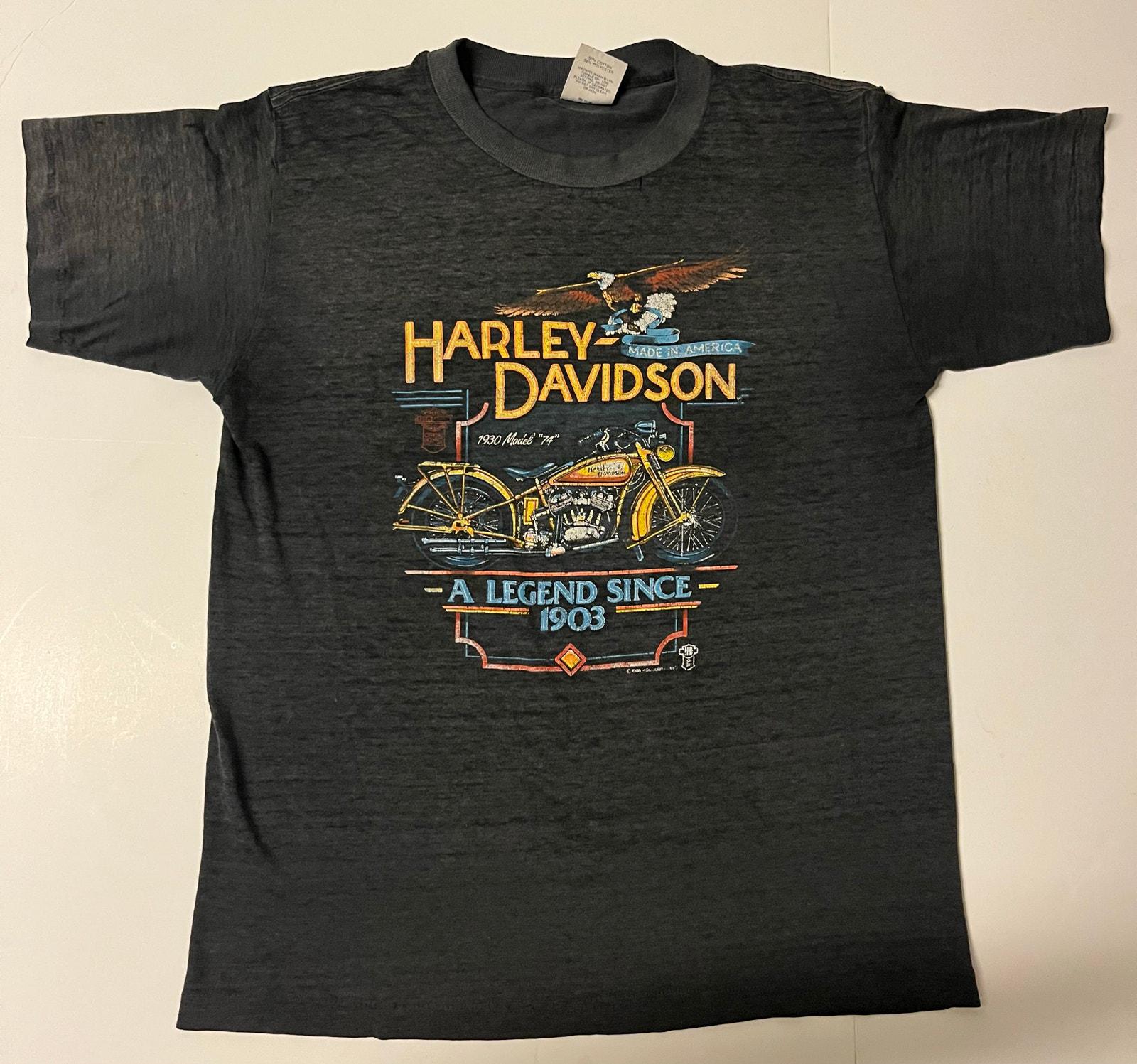 米国製 2003 ハーレダビッドソン メタルイーグル HOLOUBEK Tシャツ