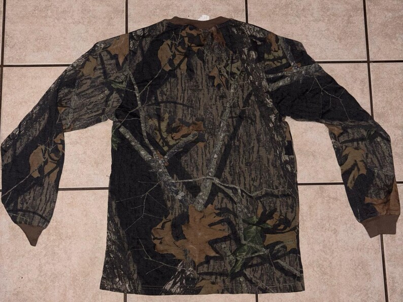 Vintage Mossy Oak camo longsleeve youth XL image 6
