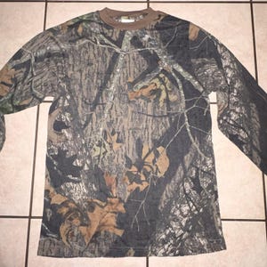 Vintage Mossy Oak camo longsleeve youth XL image 2