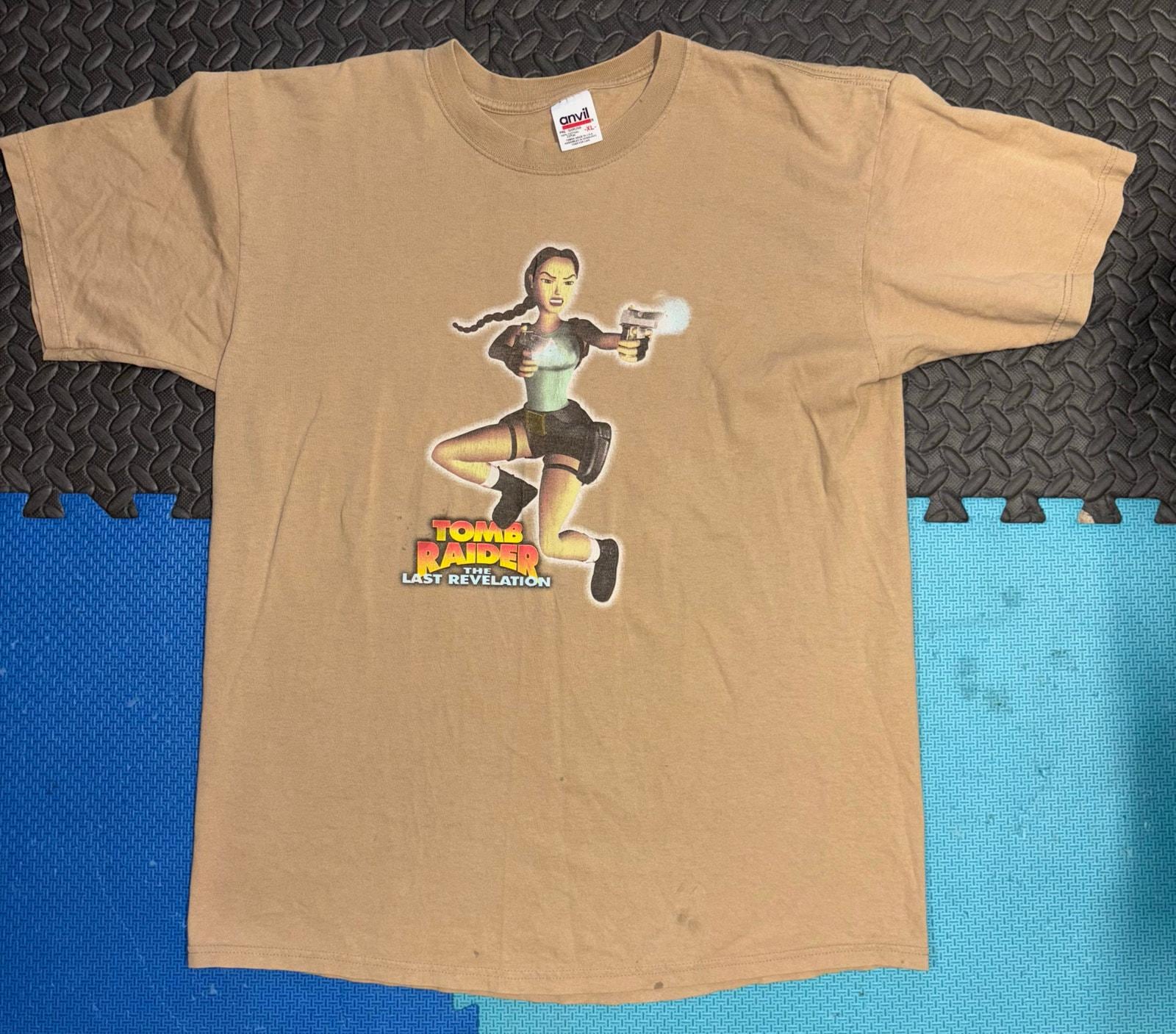 Vintage Tomb Raider the Last Revelation Game Promo Shirt XL Anvil