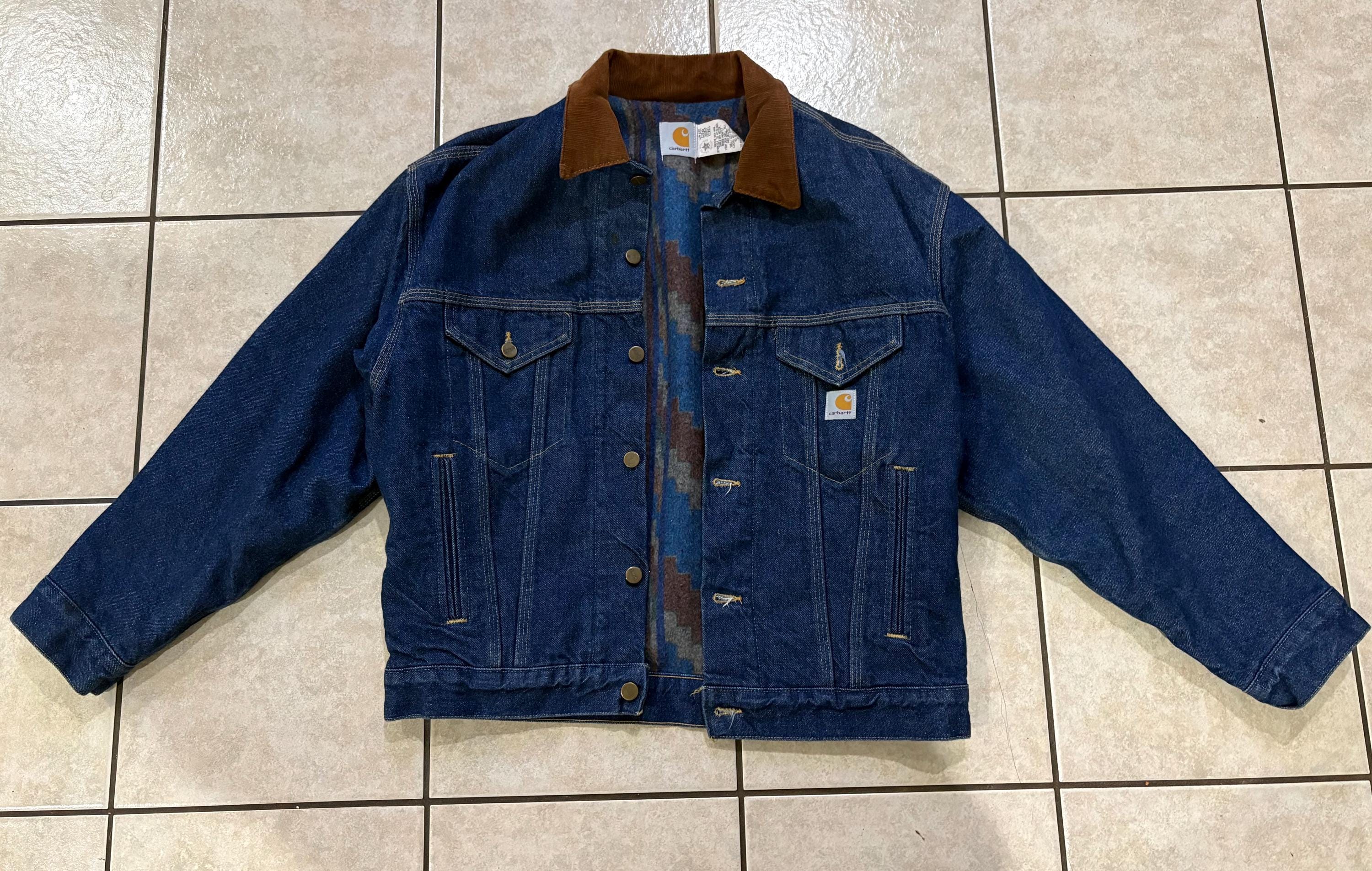 Denim Carhartt Jacket - Etsy Israel