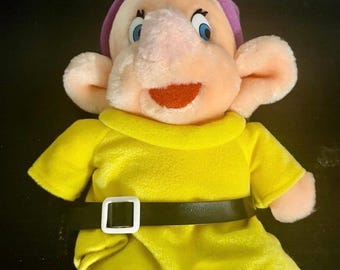 vintage Disney Snow White and the 7 Dwarfs plush Dopey