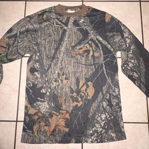 Vintage Mossy Oak camo longsleeve youth XL image 1