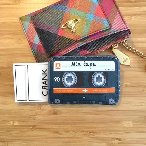 Personalised Mix Tape Cassette Business Card Holder, Business Card Case, Credit Card Holder, Oyster Card Holder, Oyster Card Case