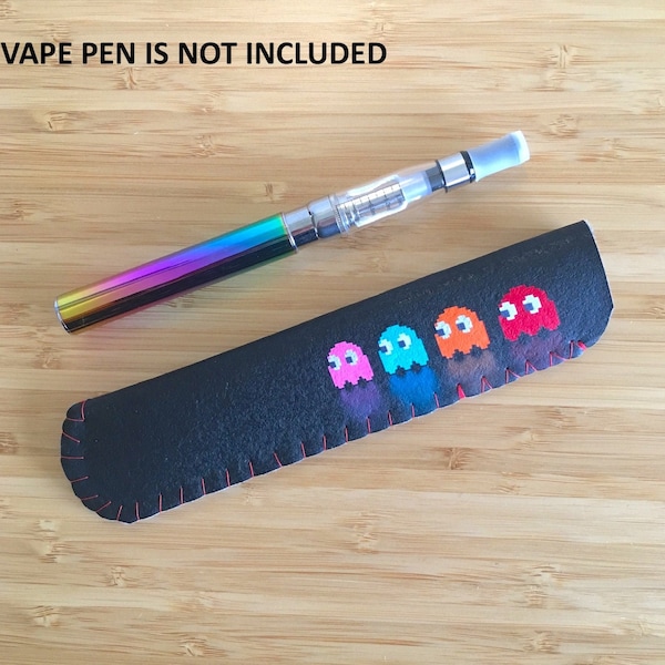 VAPE PEN CASE, Vape Holder, Vape Pouch, Vape Case, Ecig Case - Retro Game Characters - Vape Gift for Gamer