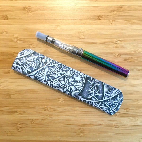 VAPE CASE, Vape Holder, Vape Pen Case, Vape Pen Holder, Vape Cover, Vape Sleeve, Ecig Holder, ECig Case - Tattoo Design