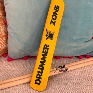 Yellow Drummer Zone Drum Stick Holder Case