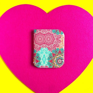 Mandala Flower Felt Pill Case: Birth Control Sleeve