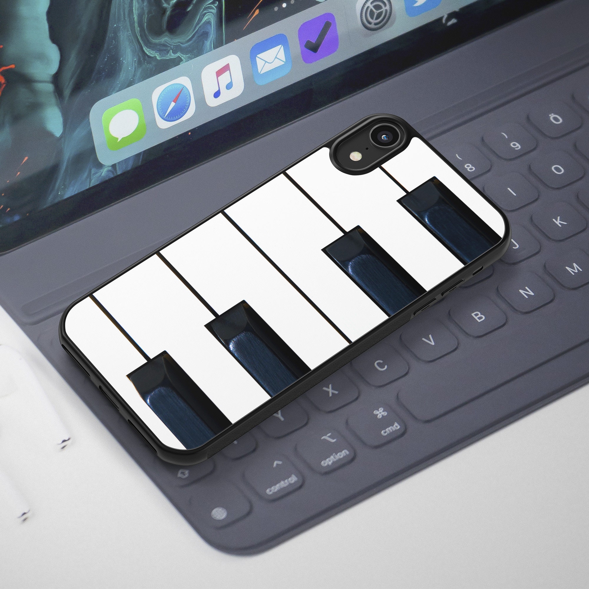 Piano Keys iPhone Case, Music iPhone 15 Case, Piano iPhone