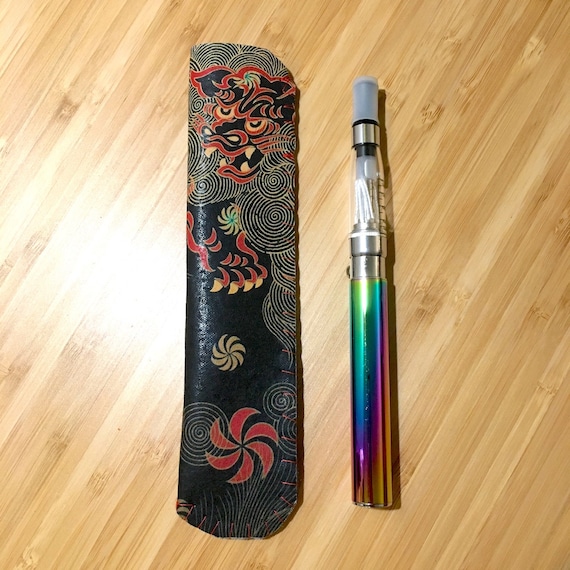 Chinese Dragon Vape Pen Holder Case With Keyring or Lanyard