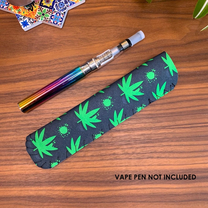 Green Marijuana Weed VAPE Pen Holder Vape Pen Case Vape Etsy