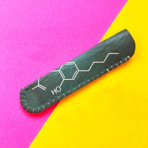 マリファナ 大麻 化学式 VAPE ペンホルダー、キーチェーンアタッチメント付き Vape ペンケース ストラップ用