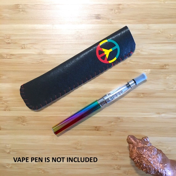 Rasta Peace Sign VAPE PEN HOLDER, E-cig Holder, E-cig Case, Vape