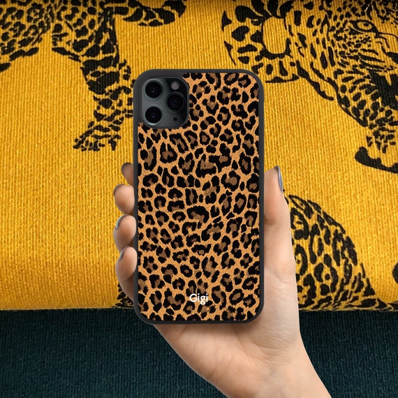 Leopard Print Phone Case Personalised for iPhone 16 15 14 13 12 XR