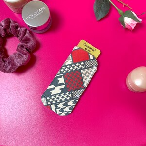 Houndstooth Pattern Mini Pill Birth Control Case, Mini Birth Control Pill Sleeve, Cerazette Mini Pill Case - Size Small 5cm x 11cm