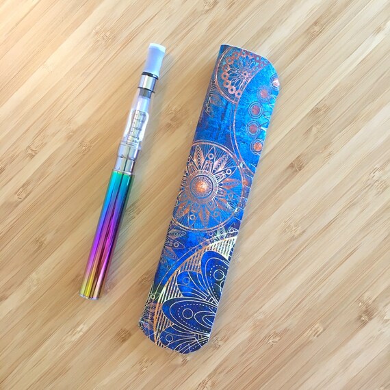 Blue and Gold Sundial VAPE PEN CASE, Vape Pen Holder, Vape Pouch, Vape  Sleeve With Keychain Attachment