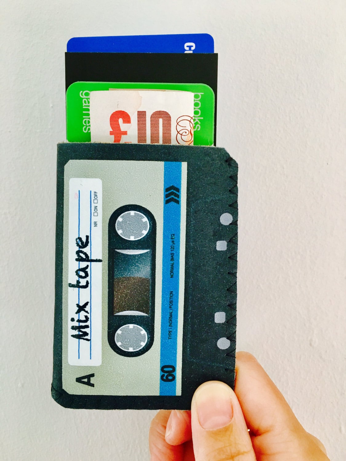 Cassette Tape Card Holder Oyster Card Holder Business Card Etsy