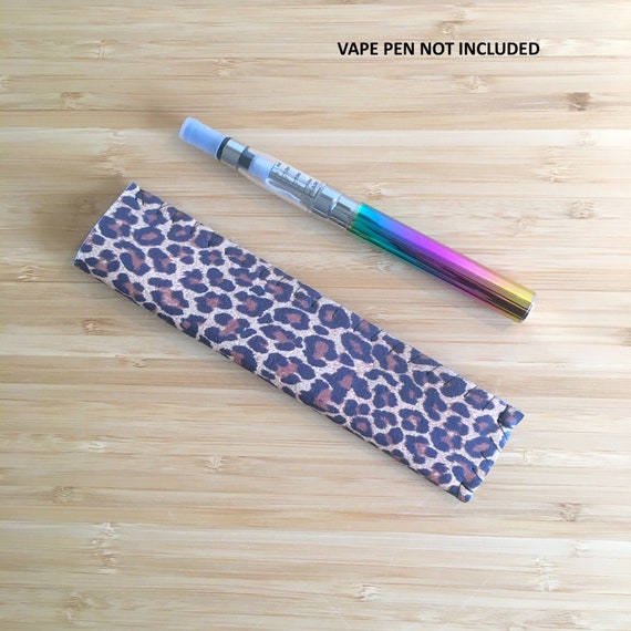 elfbar elfa kaufen Rainbow Leopard Print VAPE CASE, Vape Holder, Vape Pen Case With Keyring or  Lanyard main image 1
