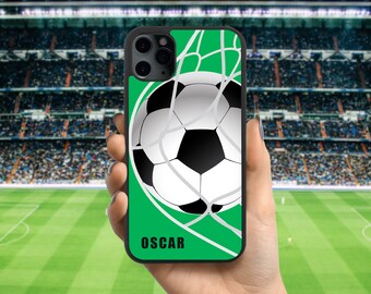 Personalised Football iPhone Case for iPhone 15, 14, 13, 12, 11, Pro, Plus, Mini, Boys Football Phone Case, Football Gift, Fathers Day Gift