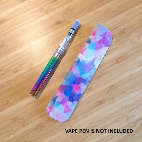 Kugelschreiber Vape Pink Lila Geometrisches VAPE PEN Etui mit  Schlüsselring, Vape Halter, Vape Beutel mit Schlüsselring